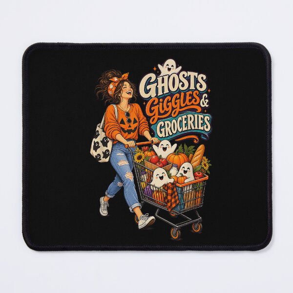 Item preview, Ghosts Giggles and Groceries Halloween Mom designed and sold by VioletNance.