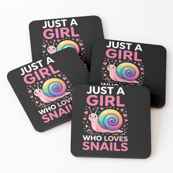 Item preview, Just a Girl Who Loves Snails Cute Rainbow Snail Lover Gift Design designed and sold by MiALopezArt.