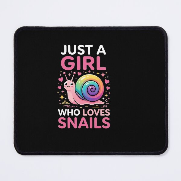 Item preview, Just a Girl Who Loves Snails Cute Rainbow Snail Lover Gift Design designed and sold by MiALopezArt.
