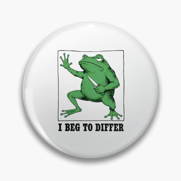 Item preview, I Beg To Differ Frog designed and sold by bobcatmarty.