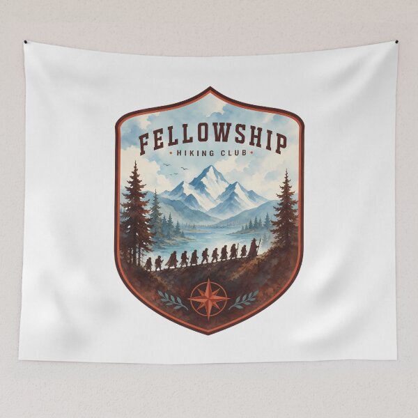 Item preview, Fellowship Hiking Club - LOTR The Fellowship Funny Journey designed and sold by FrontierCosmic.