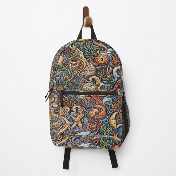 Item preview, Interlocking Dreamscape: Seamless Surrealist Canvas Tapestry designed and sold by Solomon-Ent-144.