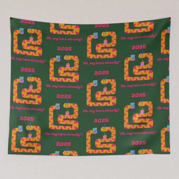 Item preview, Party Snake Happy New Year 2025 Year Of The Snake 544 designed and sold by WILLArtCrafts.
