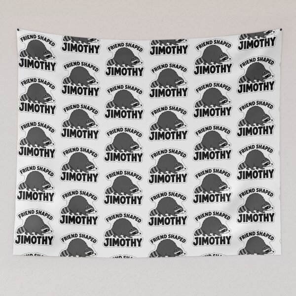 Item preview, Believe in Jimothy Raccoon Sticker designed and sold by RedRubyBubble.