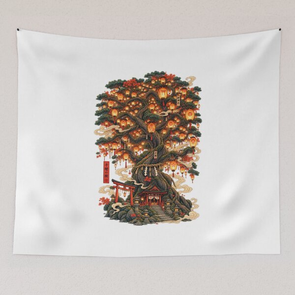 Item preview, The Lantern Tree | Japanese Ukiyo-e Art designed and sold by Substance_life.