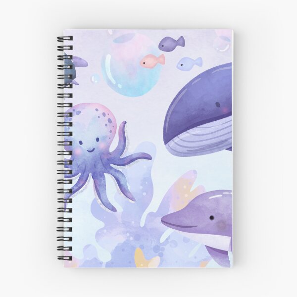 Item preview, Cute Sea Animals Ocean Nursery Print | Kawaii Whale, Turtle, Octopus designed and sold by monicabianca.