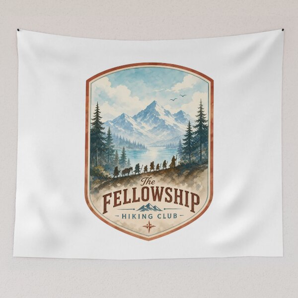 Item preview, Fellowship Hiking Club - LOTR The Fellowship Funny Journey designed and sold by FrontierCosmic.