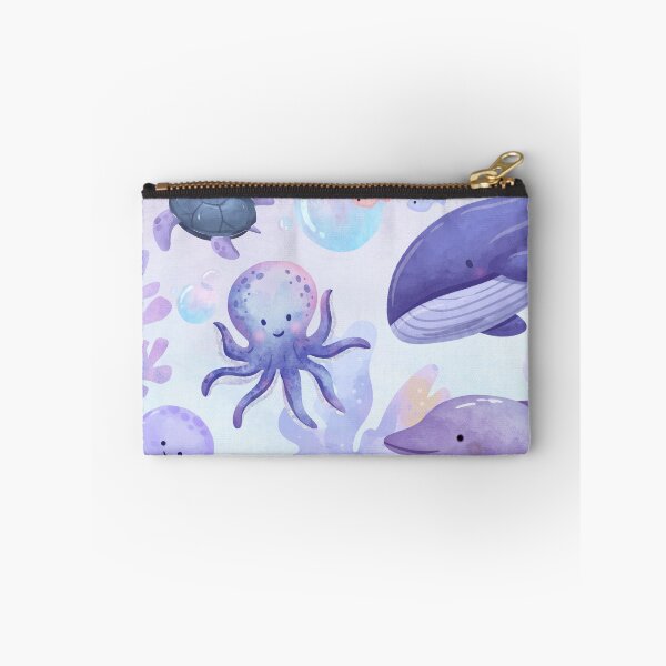 Item preview, Cute Sea Animals Ocean Nursery Print | Kawaii Whale, Turtle, Octopus designed and sold by monicabianca.