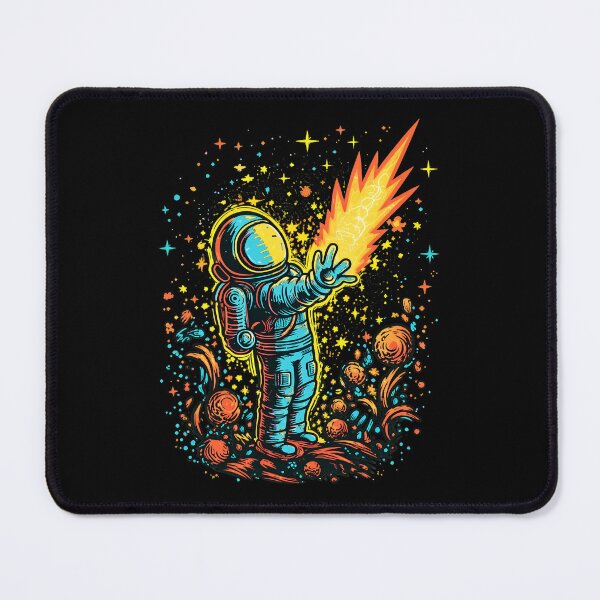 Item preview, Cosmic Explorer Astronaut Reaching for Fiery Comet designed and sold by hanswe.