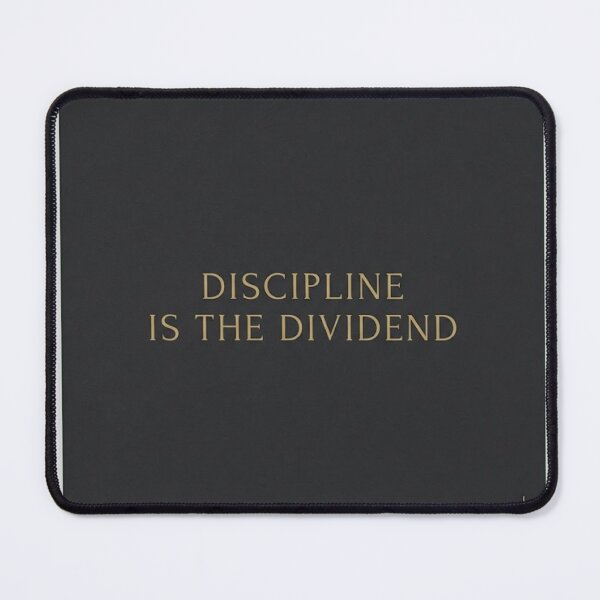 Item preview, Discipline Is the Dividend | Minimalist Money Mindset Print designed and sold by Zaramodo.