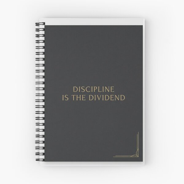Item preview, Discipline Is the Dividend | Minimalist Money Mindset Print designed and sold by Zaramodo.