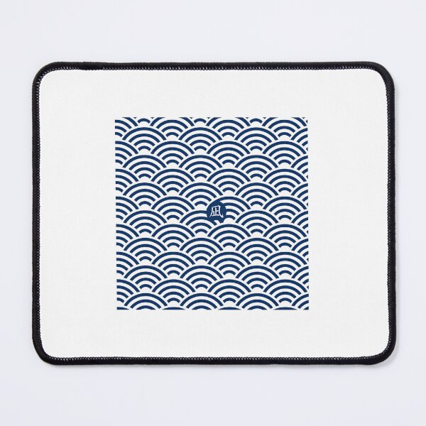 Item preview, Seigaiha Japanese Wave Pattern Indigo Art designed and sold by Yuki-japan-S.