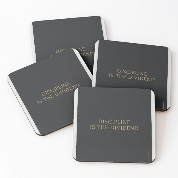 Item preview, Discipline Is the Dividend | Minimalist Money Mindset Print designed and sold by Zaramodo.