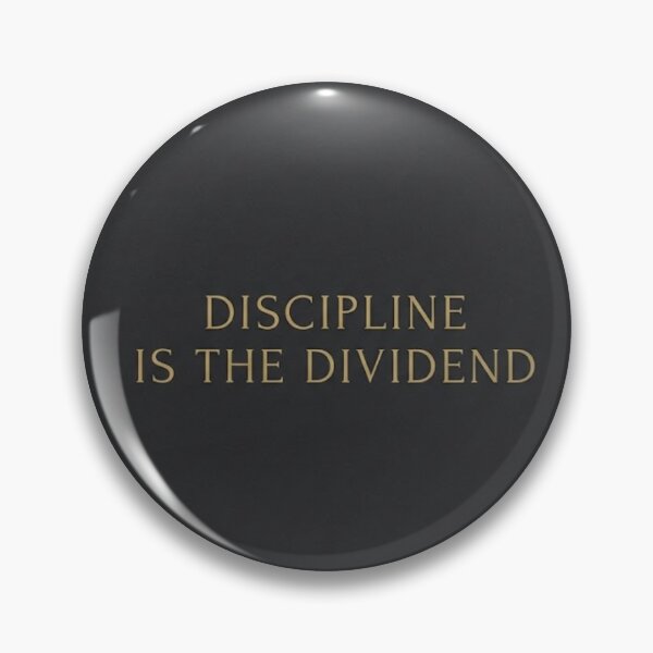 Item preview, Discipline Is the Dividend | Minimalist Money Mindset Print designed and sold by Zaramodo.