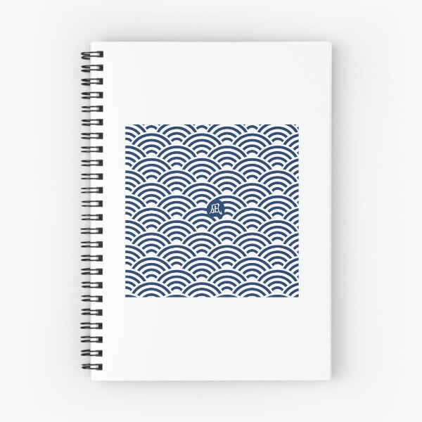 Item preview, Seigaiha Japanese Wave Pattern Indigo Art designed and sold by Yuki-japan-S.