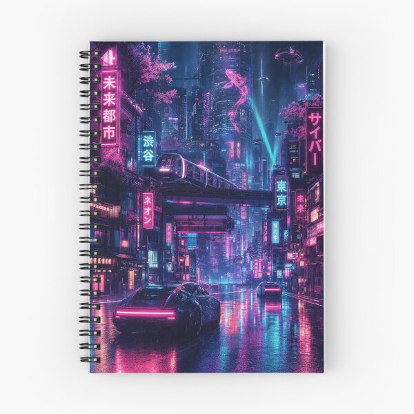 Item preview, Cyberpunk Shibuya Future Tokyo Koi Hologram Neon Night designed and sold by vekotpu.