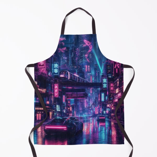 Item preview, Cyberpunk Shibuya Future Tokyo Koi Hologram Neon Night designed and sold by vekotpu.