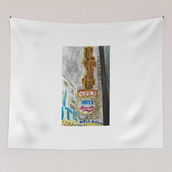 Item preview, Golden Gate Hotel & Casino Sign – Vintage Las Vegas Painting designed and sold by BirdandaBrush.