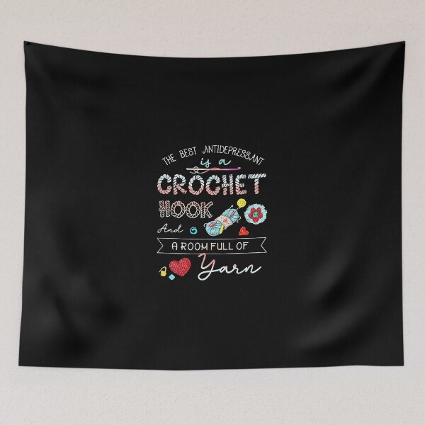 Item preview, Crochet Hook and Yarn Antidepressant Crafting Lover designed and sold by hanswe.