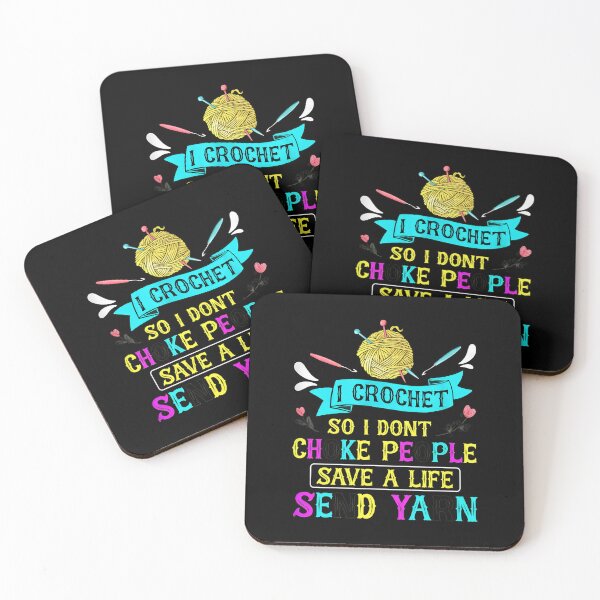 Item preview, Crochet I Dont Choke People Send Yarn Graphic designed and sold by kistperson.