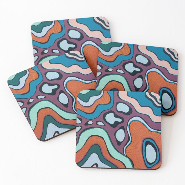 Item preview, Coral Reef | Psychedelic Abstract Wall Art designed and sold by WonderwildArt.