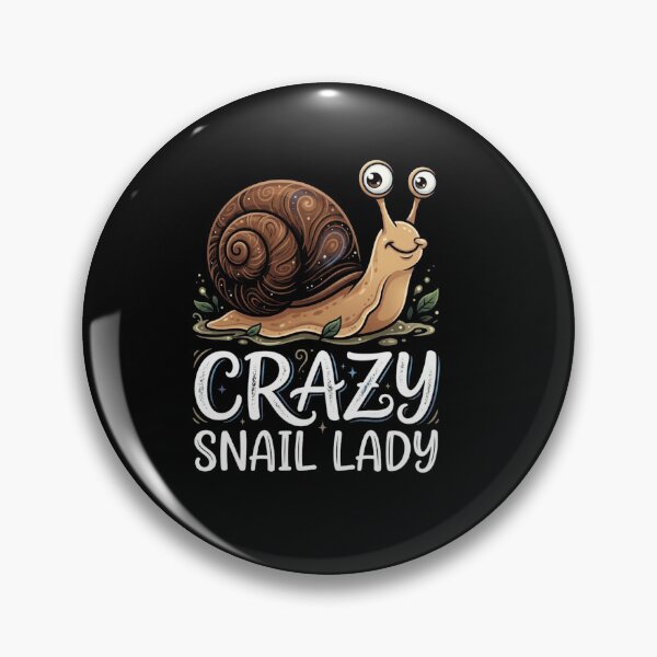 Item preview, Crazy Snail Lady Cute Snail Lover Gift for Women Design designed and sold by MiALopezArt.