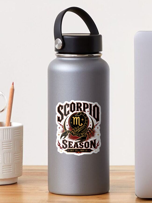 Thumbnail 1 of 3, Sticker, Scorpio Season designed and sold by RedRubyBubble.