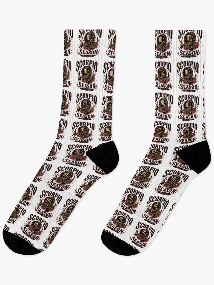 Thumbnail 1 of 5, Socks, Scorpio Season designed and sold by RedRubyBubble.