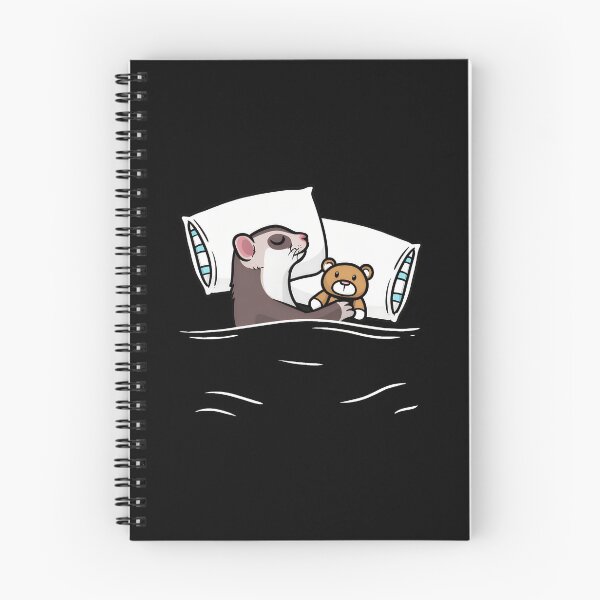 Item preview, Cute Sleeping Ferret With Teddy Bear designed and sold by kistperson.