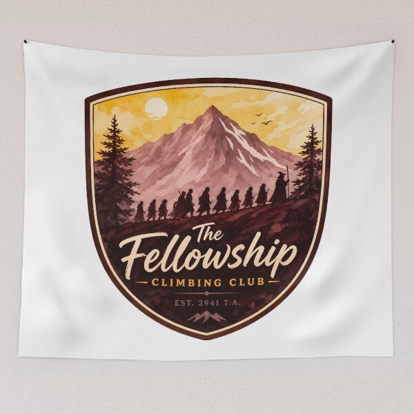 Item preview, Fellowship Hiking Club - LOTR The Fellowship Funny Journey designed and sold by FrontierCosmic.