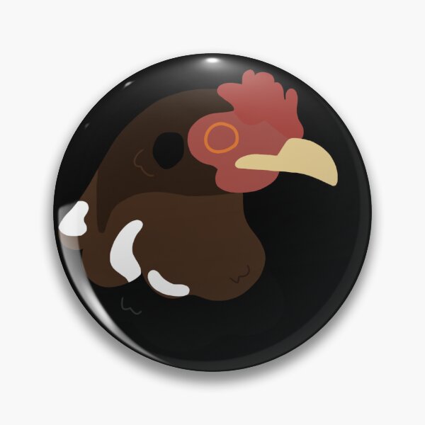 Item preview, CBS Sticker - Brown and Black Chicken designed and sold by ClumsyPillbug.