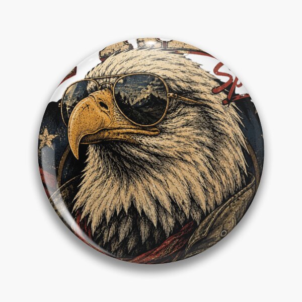 Item preview, Free Spirit Eagle – Vintage Americana designed and sold by JatCreative.