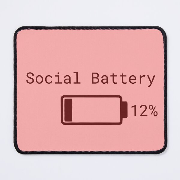 Item preview, Social Battery Status designed and sold by Prettyproblemz.