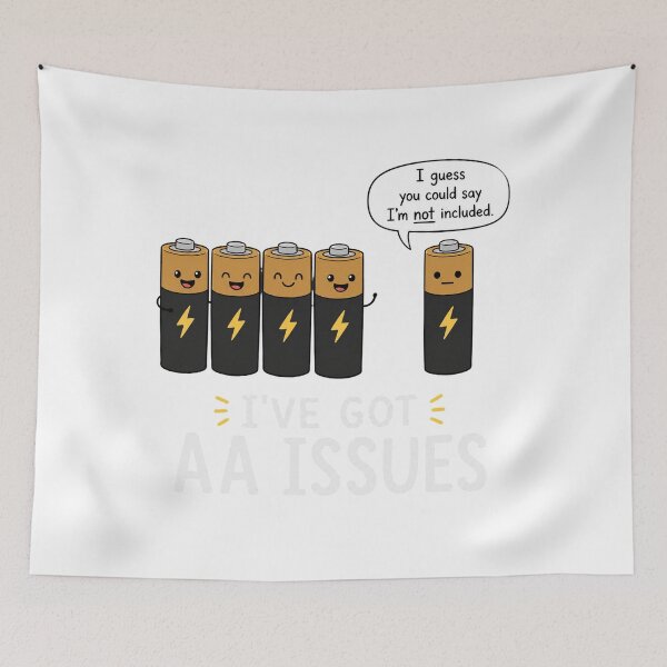 Item preview, Cute Funny AA Meeting I've Got AA Issues Humor designed and sold by WolfmanProphecy.
