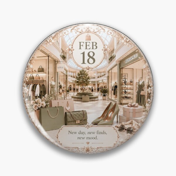 Item preview, February 18 Shopping Birthday Design designed and sold by LunaMoments.