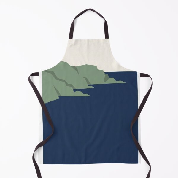 Item preview, Rocky Coastline Silhouette | Minimalist Sage and Navy Print designed and sold by Zaramodo.