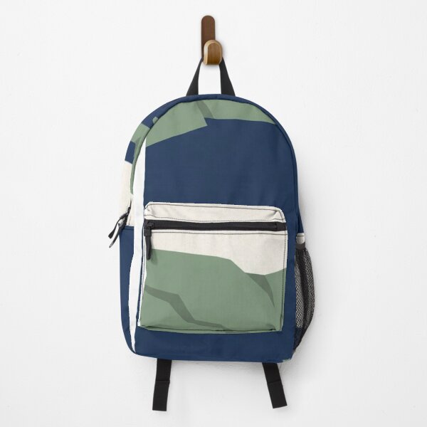 Item preview, Rocky Coastline Silhouette | Minimalist Sage and Navy Print designed and sold by Zaramodo.