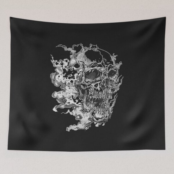 Item preview, Spooky Skull Smoke Dark Art Gothic Skull Halloween designed and sold by abig-eiyana.