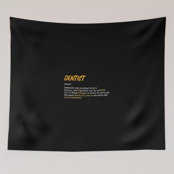 Item preview, Dentist Definition Orange Typography designed and sold by mewsahme.