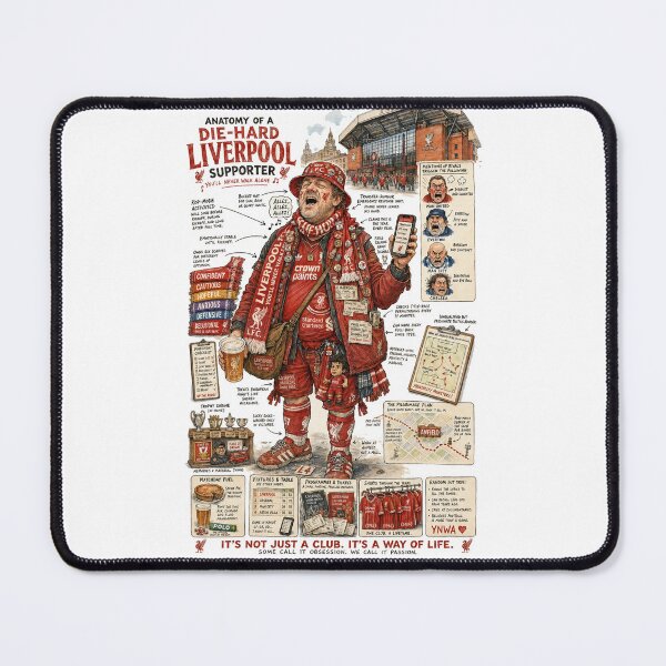 Item preview, Anatomy of a Liverpool FC Fan Poster designed and sold by windmildesigner.