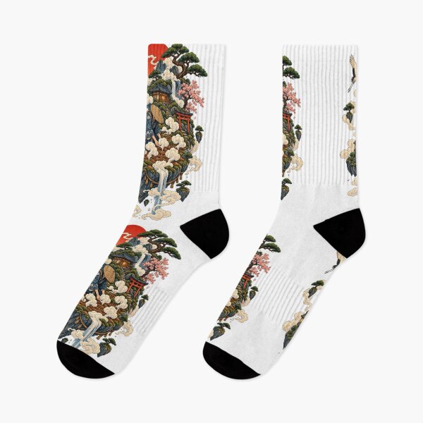 Item preview, The Master Who Grows Clouds | Japanese Ukiyo-e Fantasy Art | Floating Garden & Mountain Design designed and sold by Substance_life.