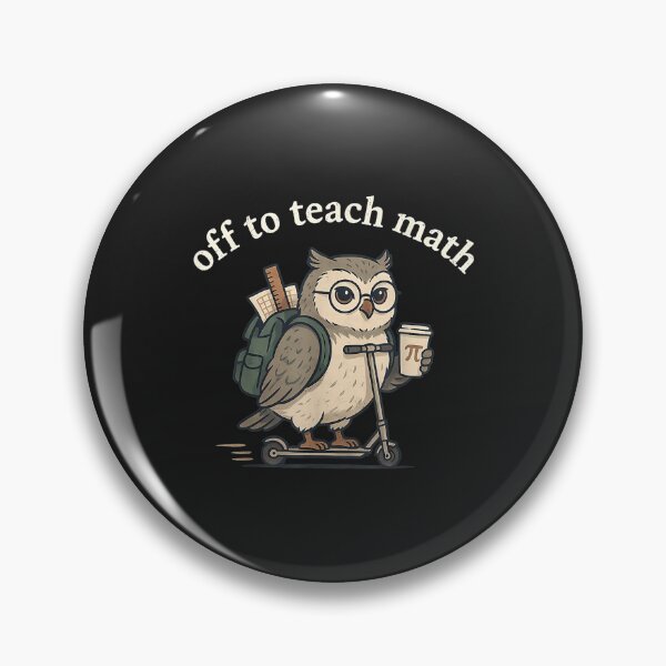 Item preview, Off To Teach Math Owl Riding Scooter Back To School Teacher designed and sold by abig-eiyana.