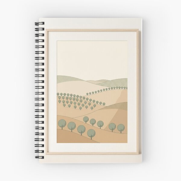 Item preview, Olive Grove Rows | Minimalist Mediterranean Landscape Print designed and sold by Zaramodo.