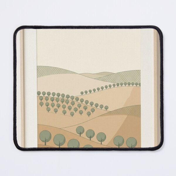Item preview, Olive Grove Rows | Minimalist Mediterranean Landscape Print designed and sold by Zaramodo.
