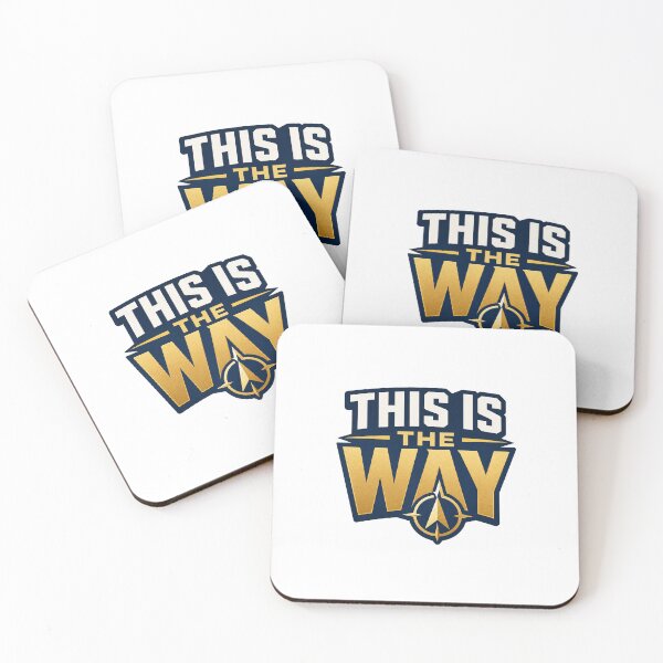 Item preview, This Is The Way - Space Warrior Sticker designed and sold by RedRubyBubble.