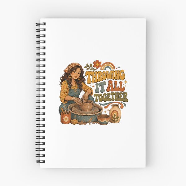 Item preview, Retro Pottery Wheel - Cottagecore Craft Sticker designed and sold by RedRubyBubble.
