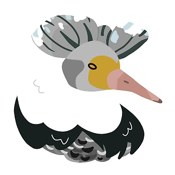 Artwork thumbnail, CBS Sticker - Grey Ruff by ClumsyPillbug