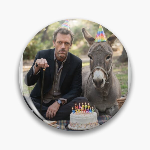 Item preview, Doctor house Donkey picnic donkeys animal pet nature meme memes funny parody christmas birthday  designed and sold by CheeseBlueprint.