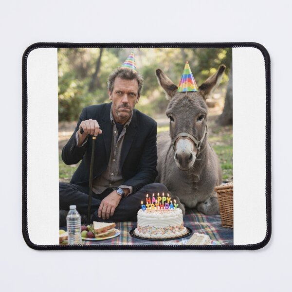 Item preview, Doctor house Donkey picnic donkeys animal pet nature meme memes funny parody christmas birthday  designed and sold by CheeseBlueprint.