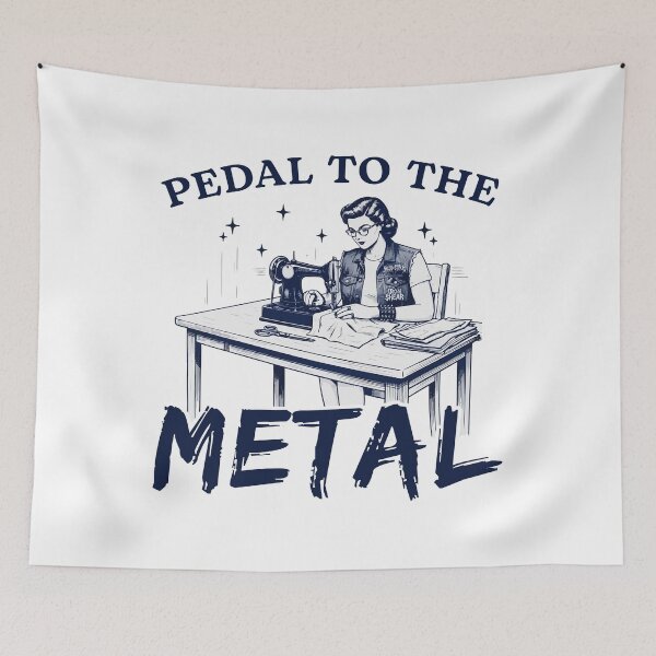 Item preview, Funny Quilting Art Quilt Sewer Quilter Sewing - Pedal to the Metal designed and sold by wingstar.
